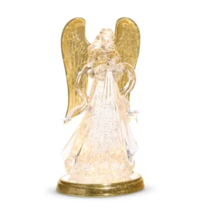12.75" Lighted Swirling Glitter Water Angel