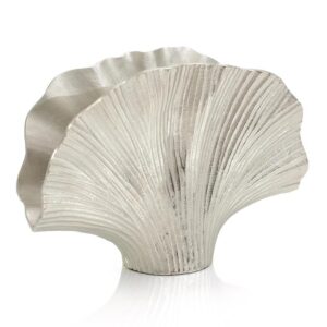 Nickel Ginkgo Leaf Vase I