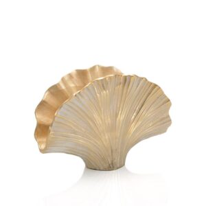 Gold Ginkgo Leaf Vase II