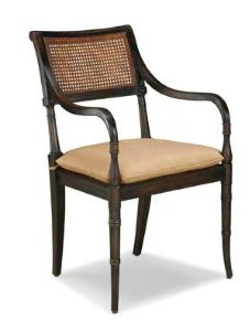 Regency Arm Chair, Antique Black