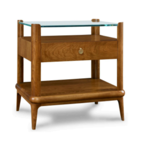 Martine Glass-Top End Table